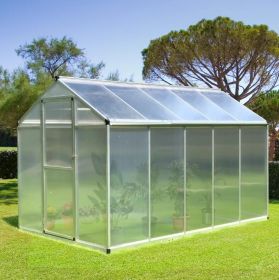Greenhouse for Winter;  10' L x 6' W Walk-In Polycarbonate Greenhouse
